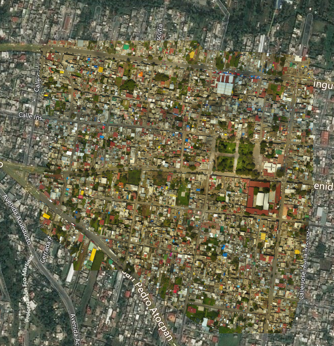 mapa ciudad de méxico terremoto 2017 desde arriba drones