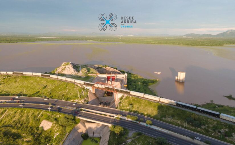 la presa de hermosillo por fin tiene agua Desde Arriba Drones